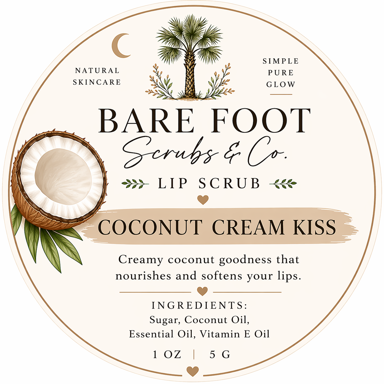 Coconut Cream Kiss Lip Scrub
