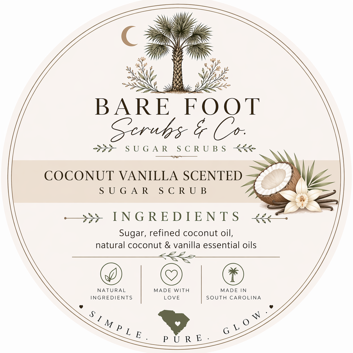 Coconut Vanilla Sugar Scrub